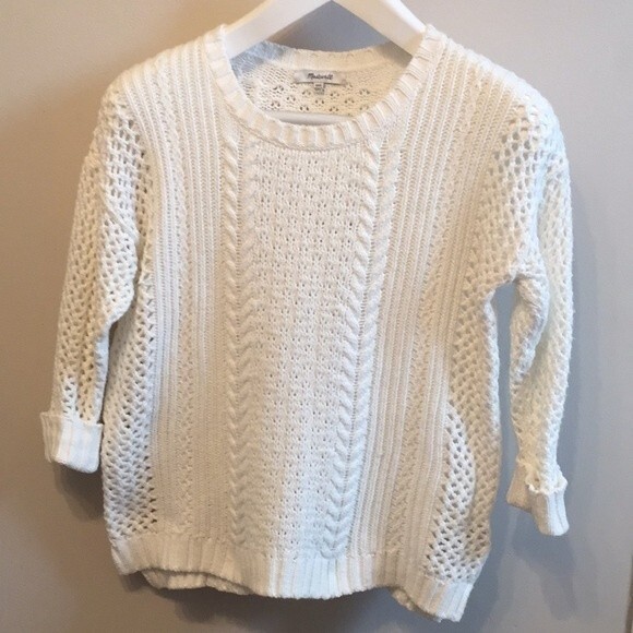 Madewell Sweaters - Madewell cable knit sweater xxs